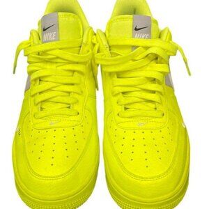 Size 9.5 - Nike Air Force 1 '07 LV8 Overbranding - Utility Volt 2 Neon